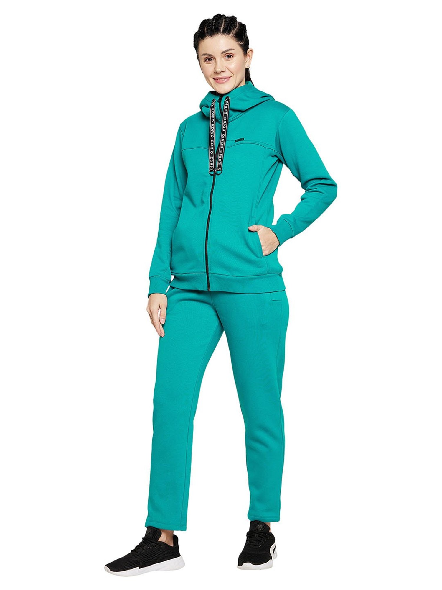 EDRIO Green Logo Print Tracksuit