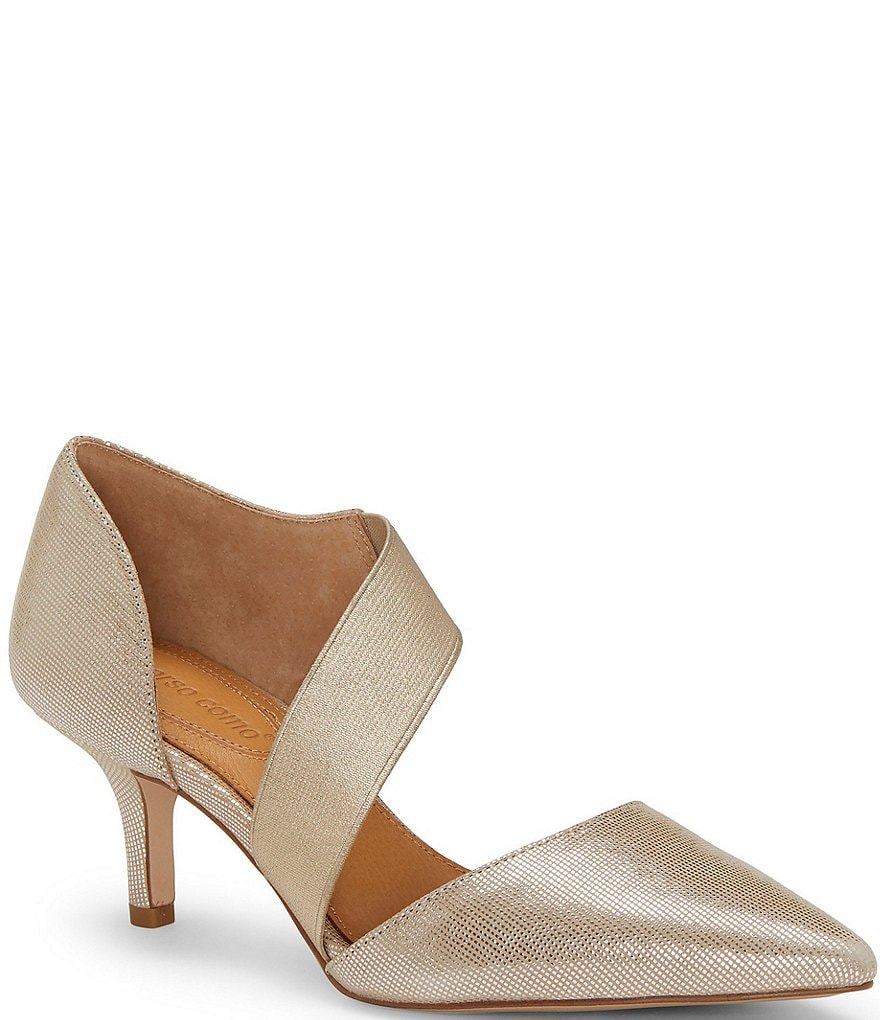 CC Corso Como Denice Leather Asymmetrical Pointed Toe Pumps