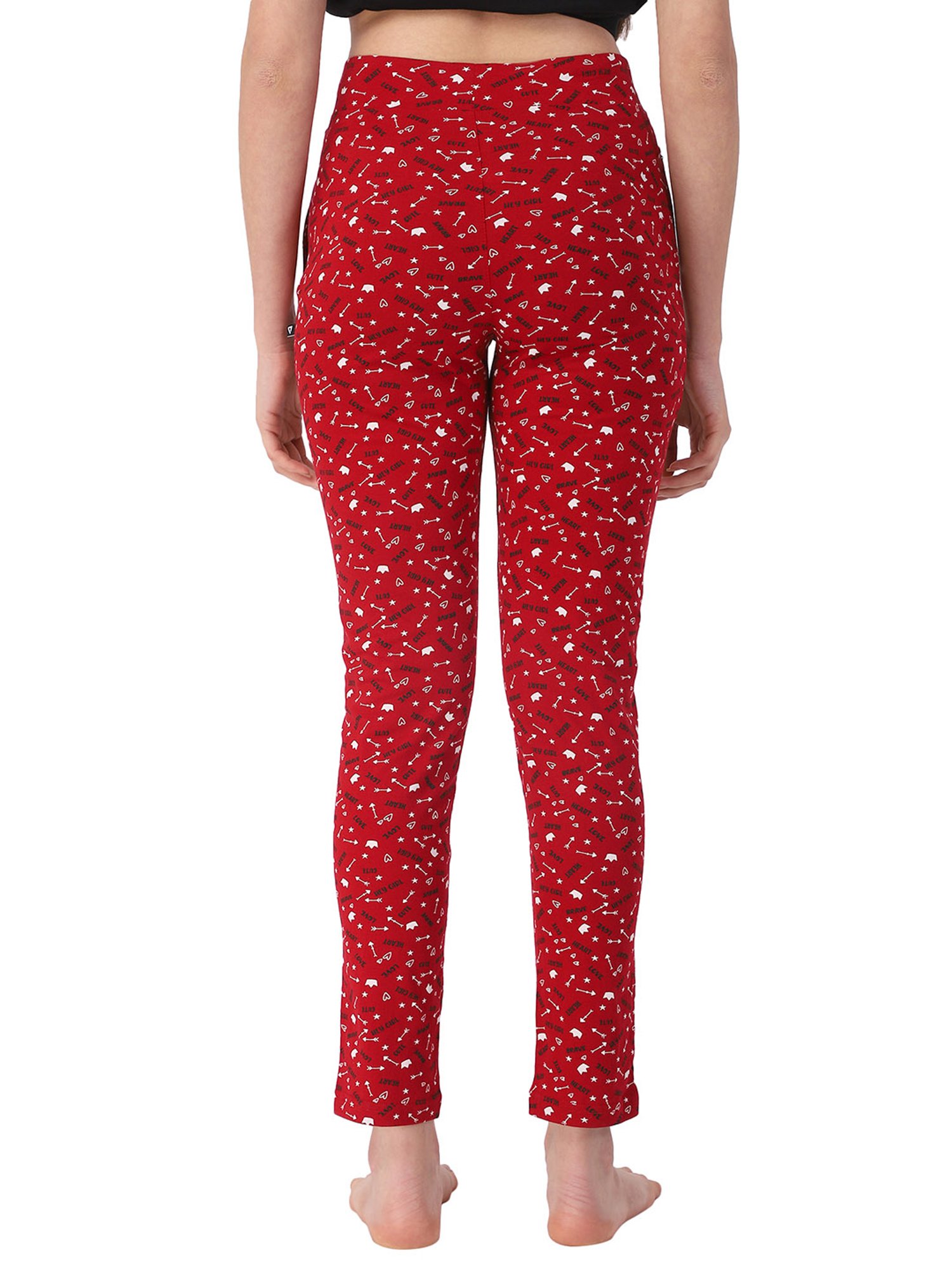 Proteens Maroon Printed Pyjamas