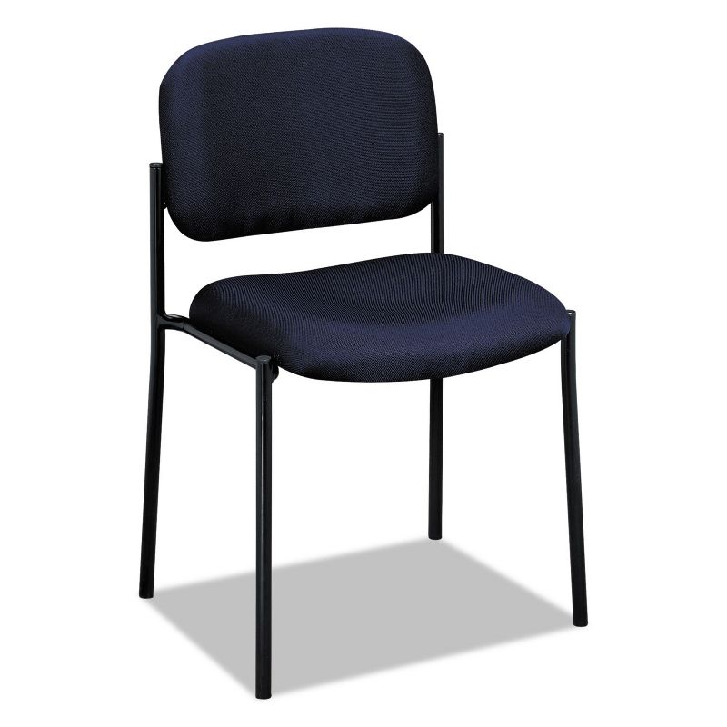 Basyx VL606 Series Stacking Armless Guest Chair Navy Fabric VL606VA90