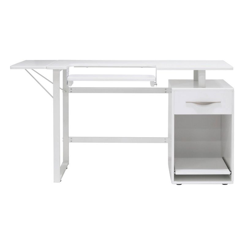 Pro-Line Sewing Table with Side Panel White - Sew Ready