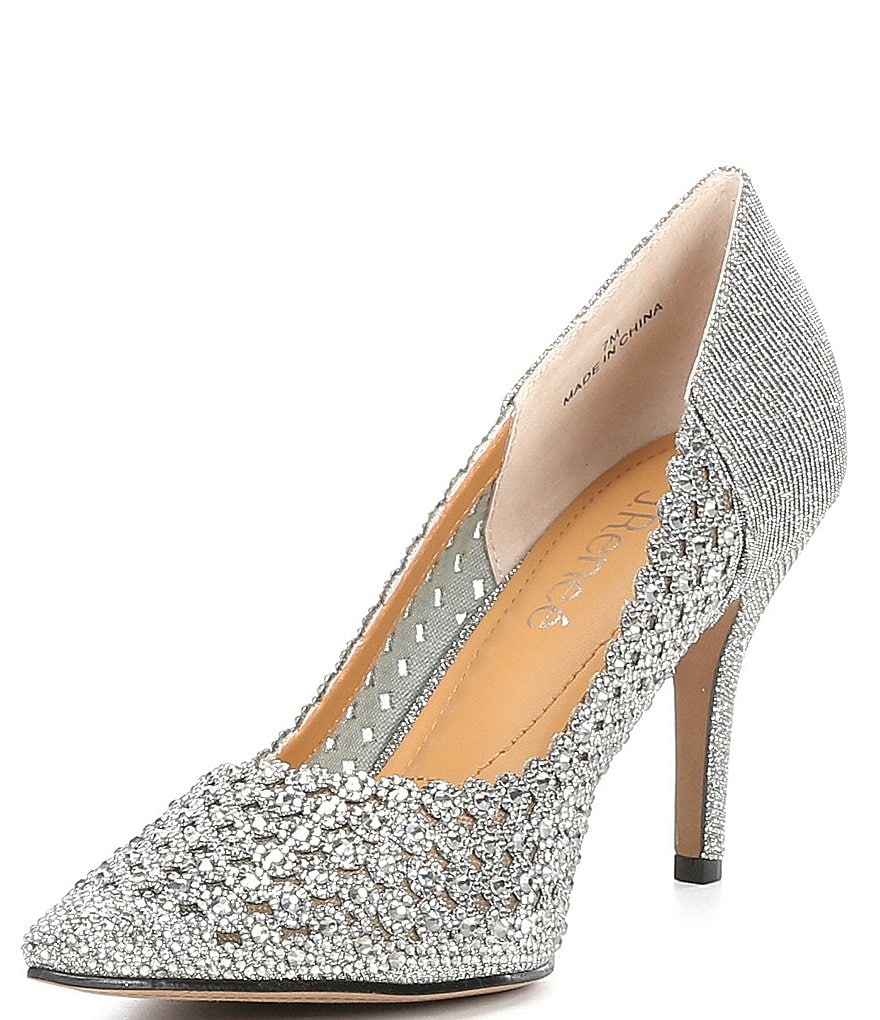 Trotters Kari Pearlized Leather Block-Heel Pumps