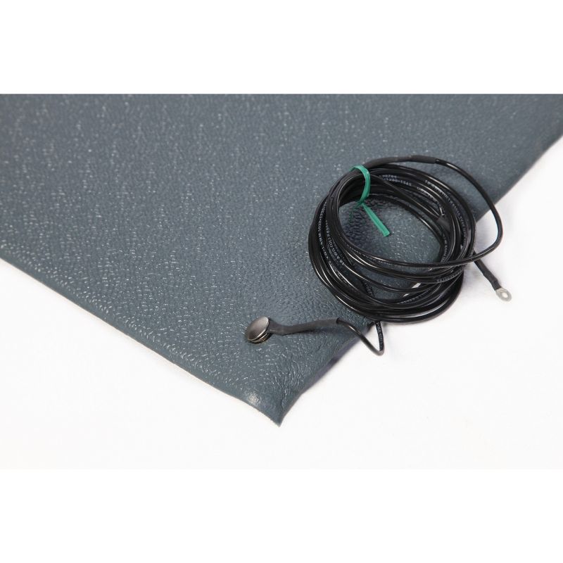 2'x5' Rectangle Solid Floor Mat Gray - Crown