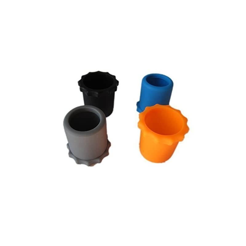 4 Sets Shakeproof Wireless Handheld Microphone AntiRolling Mic Protection Silicone Ring Bottom Rod Sleeve Holder Set for KTV Device MultiColored