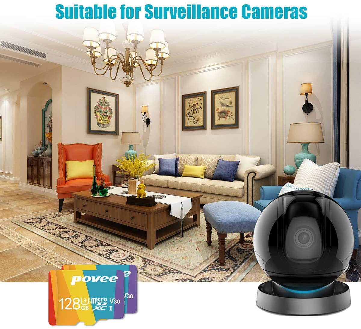 64GB Micro SD Card with Adapter,U3 A1 MicroSDXC Card 667X High Speed Up to 100MB/s UHS-I MicroSD UHS-1 Class 10 Memory Card for Android Smartphone Nintendo Galaxy Fire and Gopro