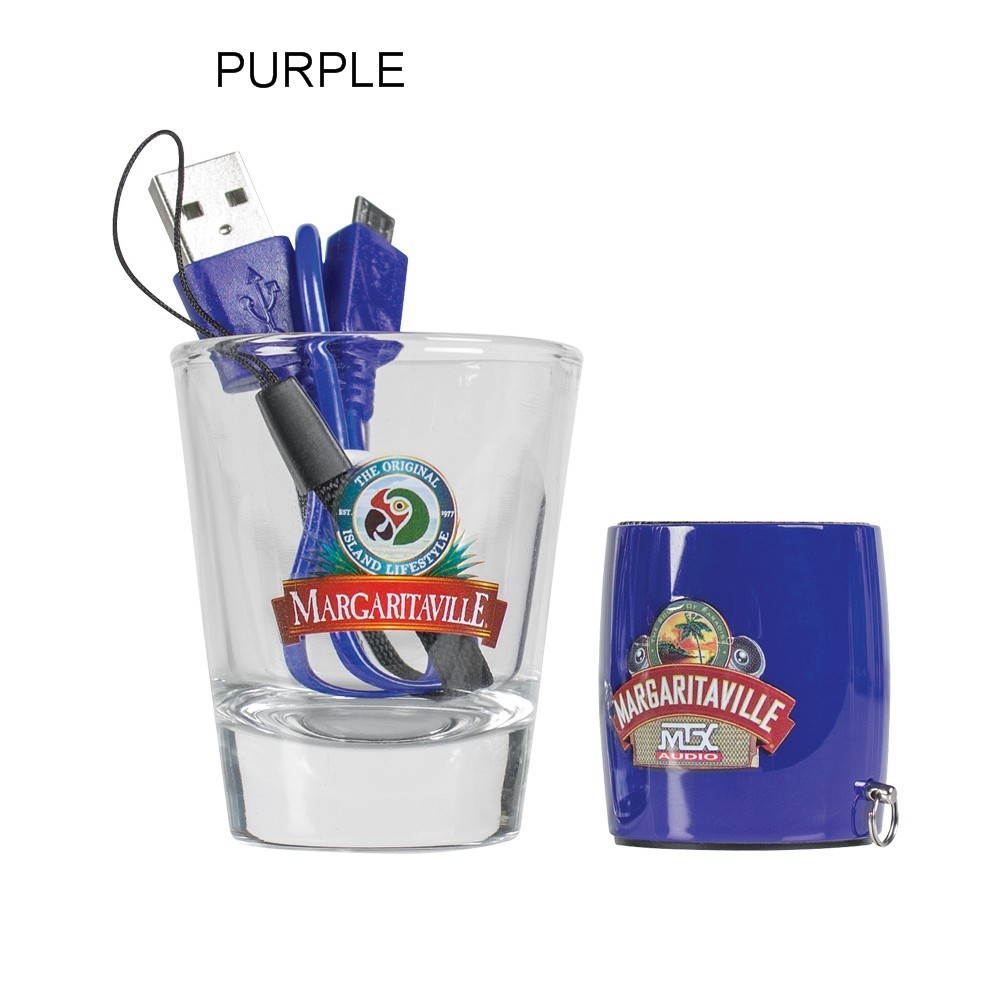 MTX Margaritaville Audio Bluetooth Sound Shot Speaker - Blue | MTX Audio - Serious About Sound&reg;
