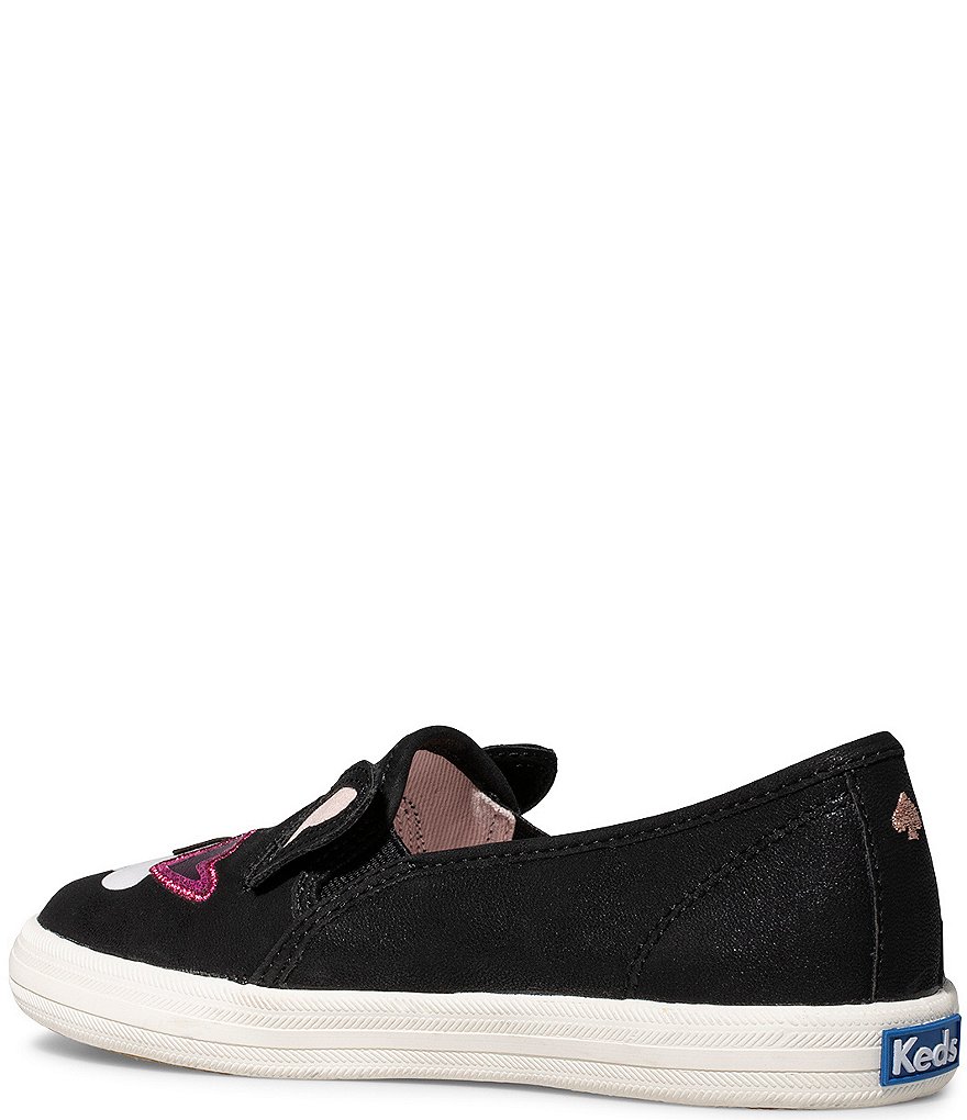 Keds Keds x kate spade new york Girls' Double Decker Leather Slip-On Sneakers (Toddler)