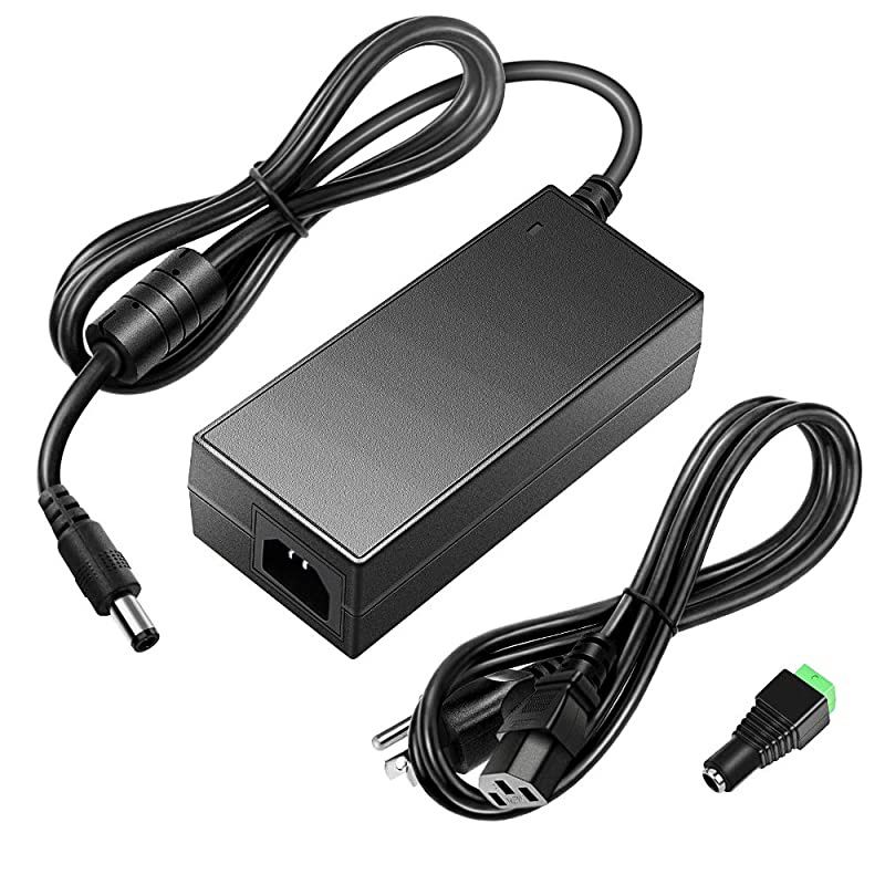 24V DC Power Supply 24 Volt 5A 120W Power Adapter 100V~240V AC to DC Converter Transformer 55x25mm Plug for 5050 3528 LED Strip Light 3D Printer LED Driver CCTV Security System LCD Monitor
