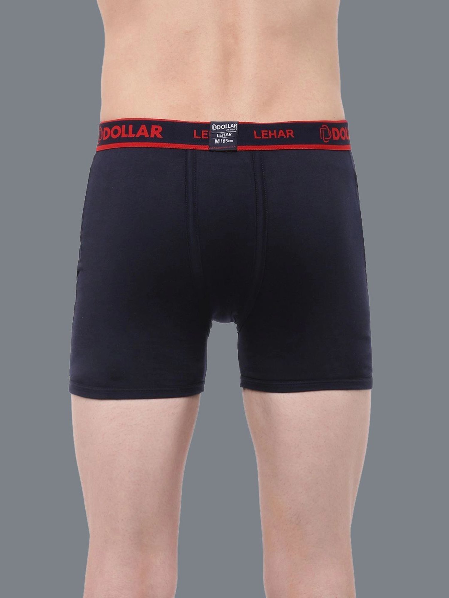 Dollar Lehar Assorted Cotton Regular Fit Trunks - Pack Of 2