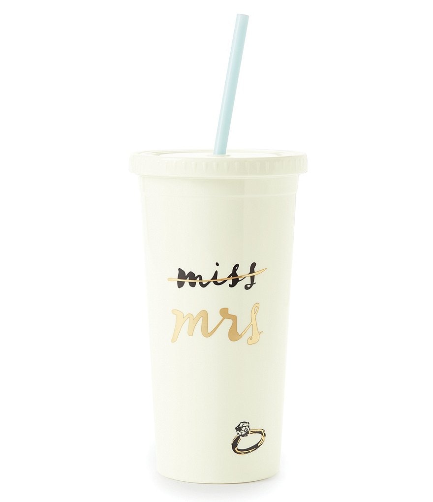 kate spade new york Miss to Mrs. Insulated Tumbler with Straw