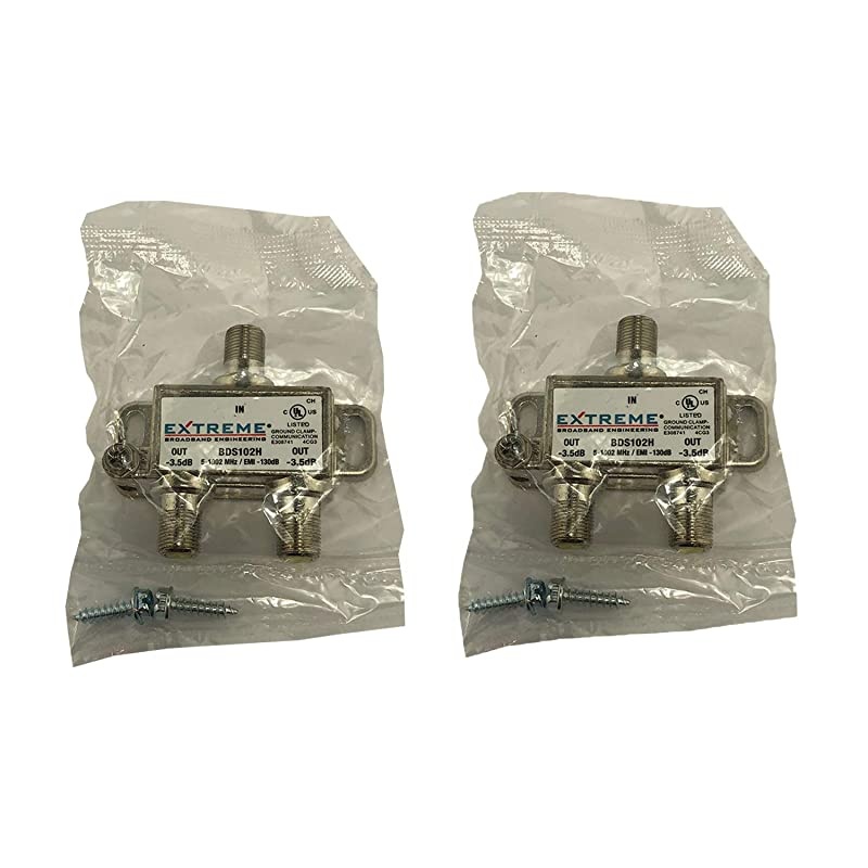 WAY EXTREME HD DIGITAL 1GHz HIGH PERFORMANCE COAX CABLE SPLITTER - (BDS10H) Pack