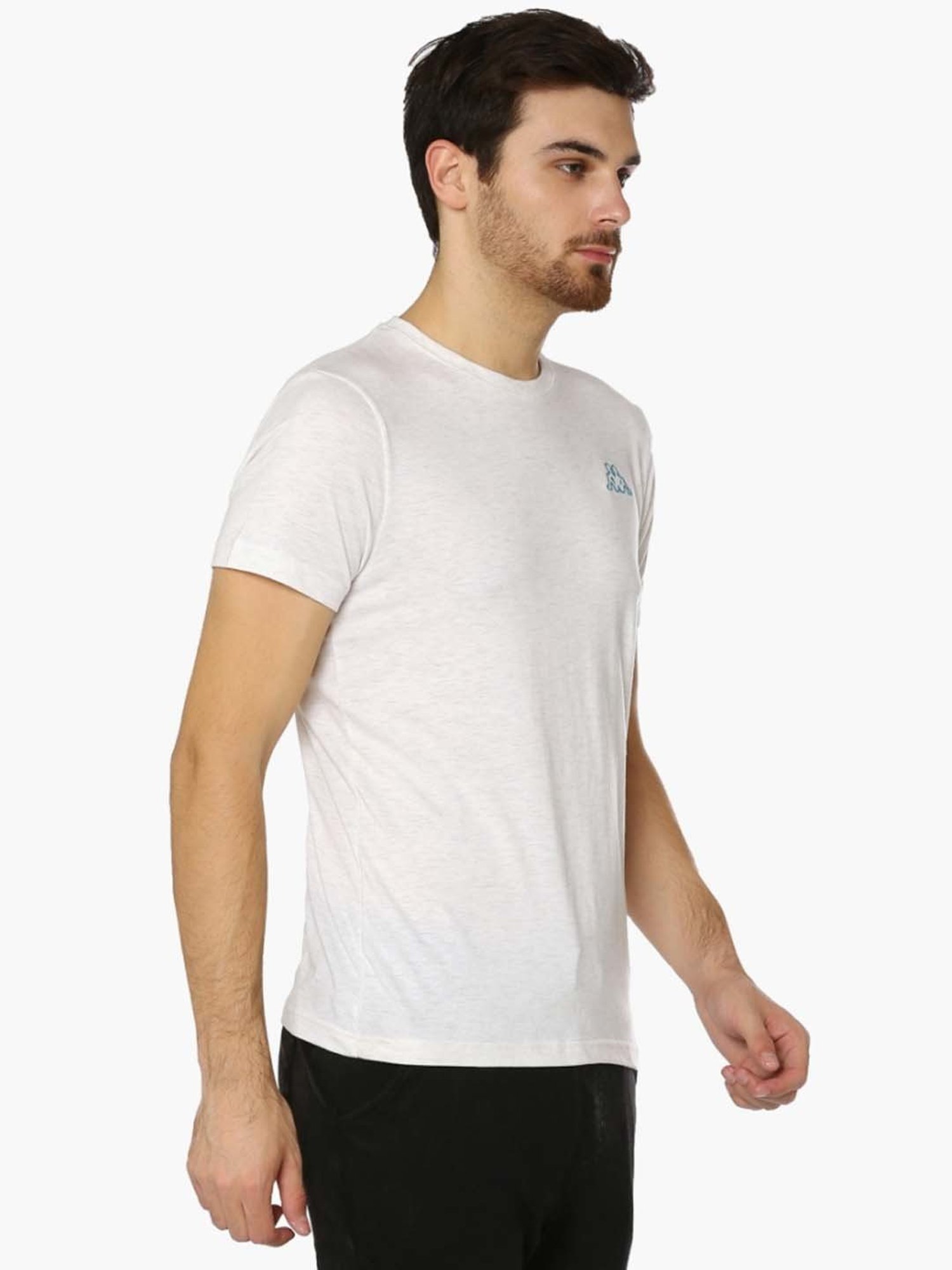 KAPPA White Regular Fit T-Shirt