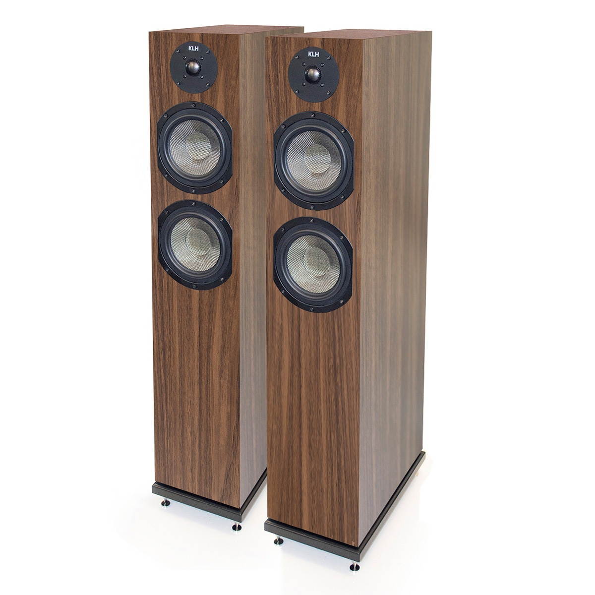 KLH Concord 2-Way Floor Standing Speakers - Pair (European Walnut)
