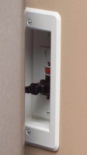 Arlington DVFR1W-1 Recessed Electrical/Outlet Mounting Box, Single Gang