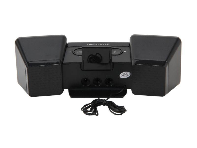 iLuv Vibro II Alarm Clock (Black) with Shaker for iPhone / iPod iMM155BLK