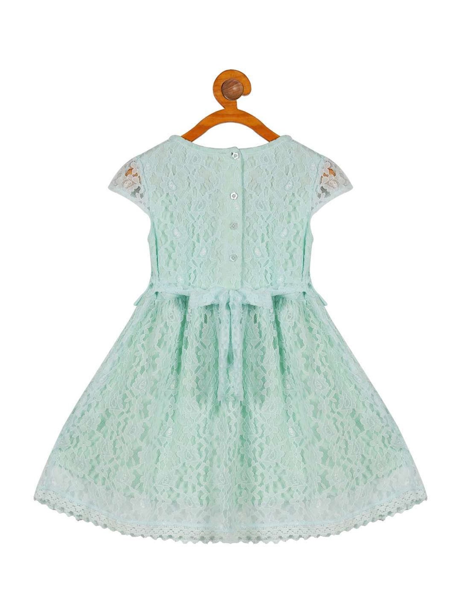 Plum Tree Kids Blue Textured Pattern Dress