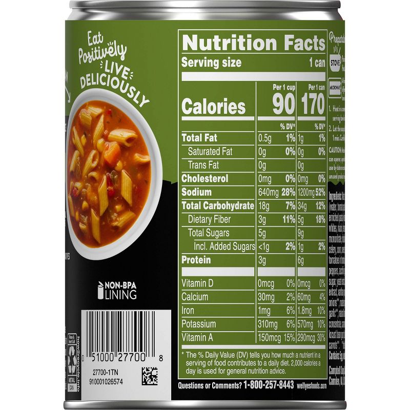 Campbell's Well Yes! Vegetable Noodle Soup Lightly Salted - 16.1oz