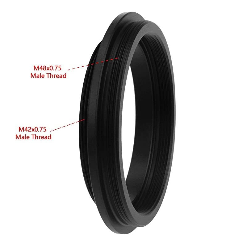 M48X075 Male to M42X075 Male Telescope Adapter