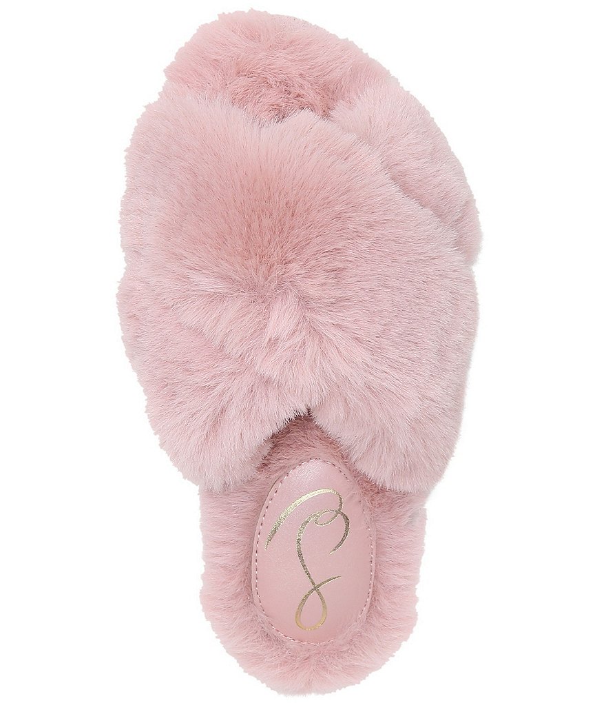 Sam Edelman Jeane Faux Fur Criss Cross Slippers