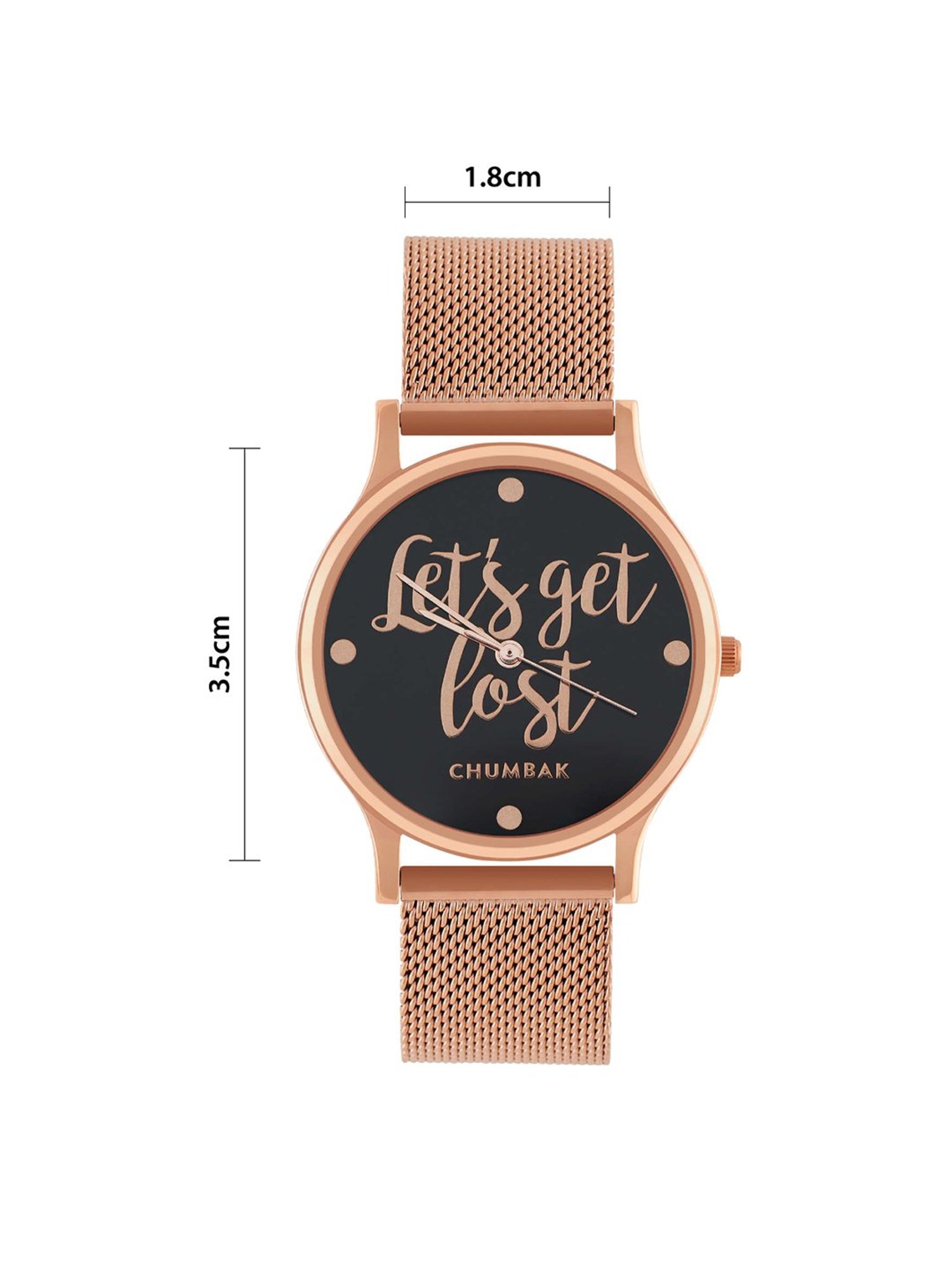 Chumbak 8907605117428 Lets Get Lost Analog Watch for Women