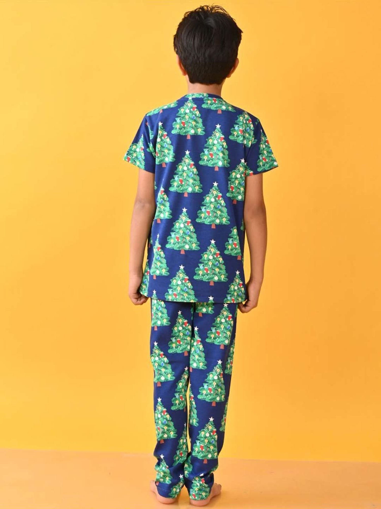 Nite Flite Boys Navy & Grey Born to Play Cricket Pyjama Set