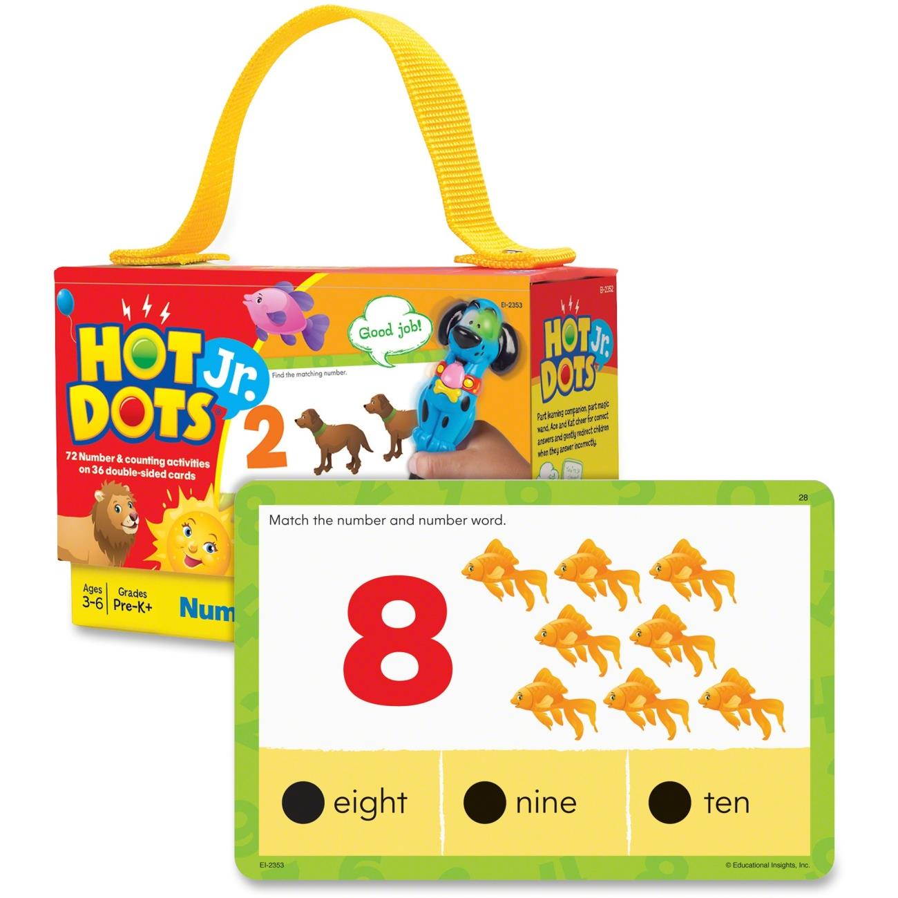 Educatnl Insights Hot Dots Jr. Numbers Card Set