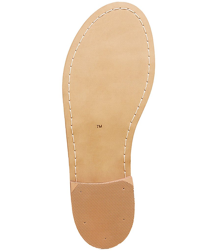 Jack Rogers Jacks Patent Leather Whipstitch Detail Thong Sandals