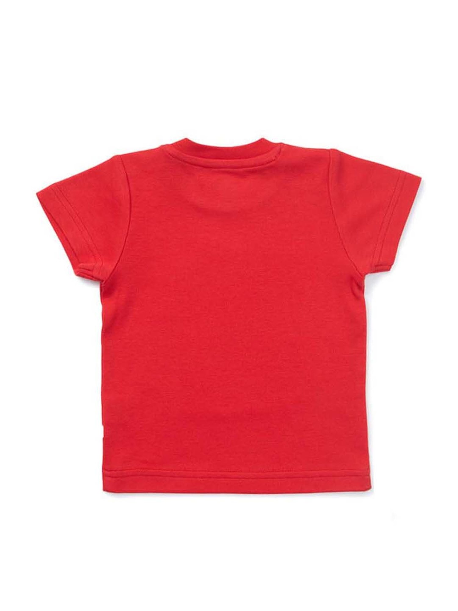 Pranava Kids Red & Green Printed T-Shirt (Pack of 2)