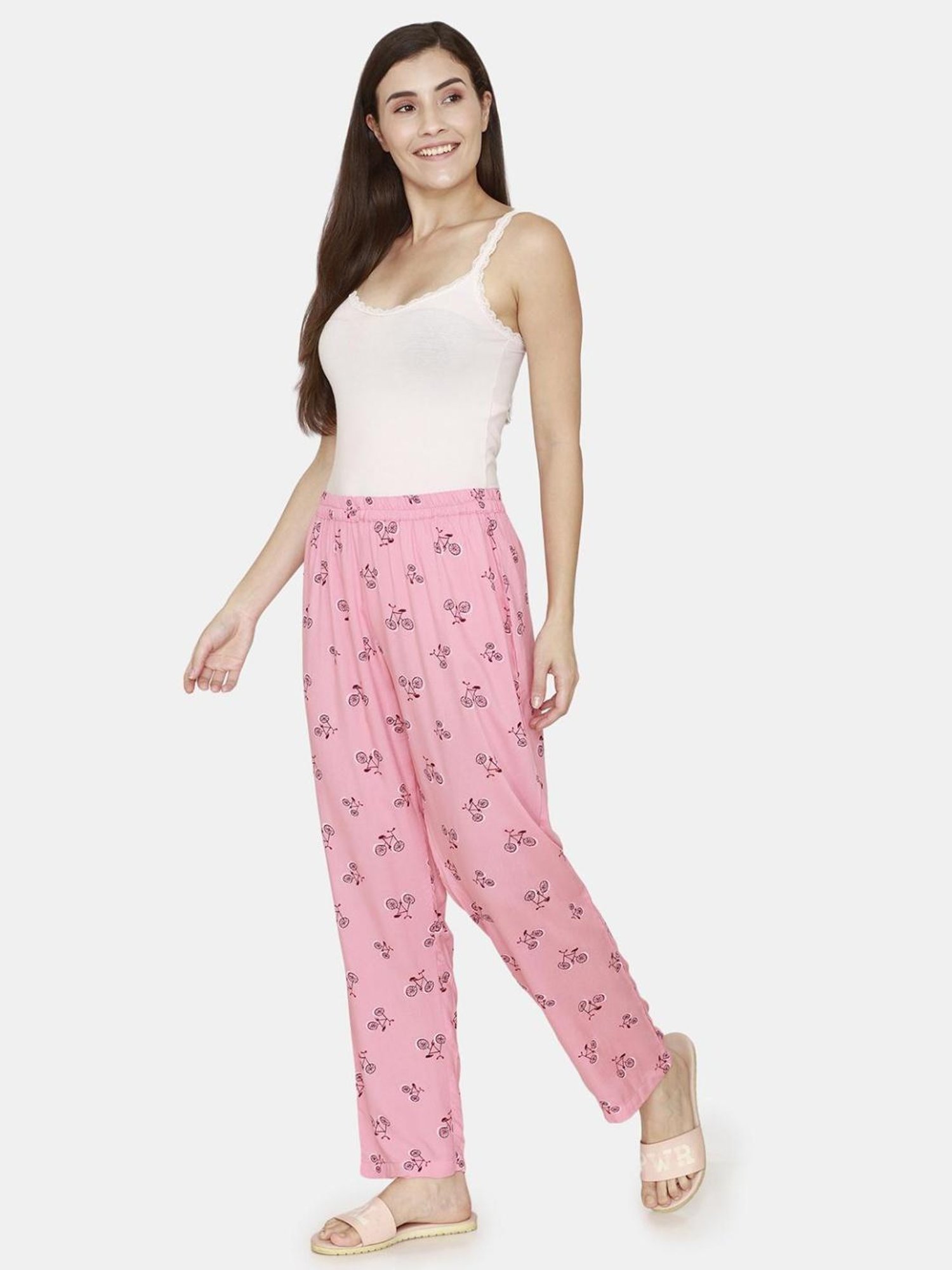Coucou by Zivame Pink Printed Pajamas
