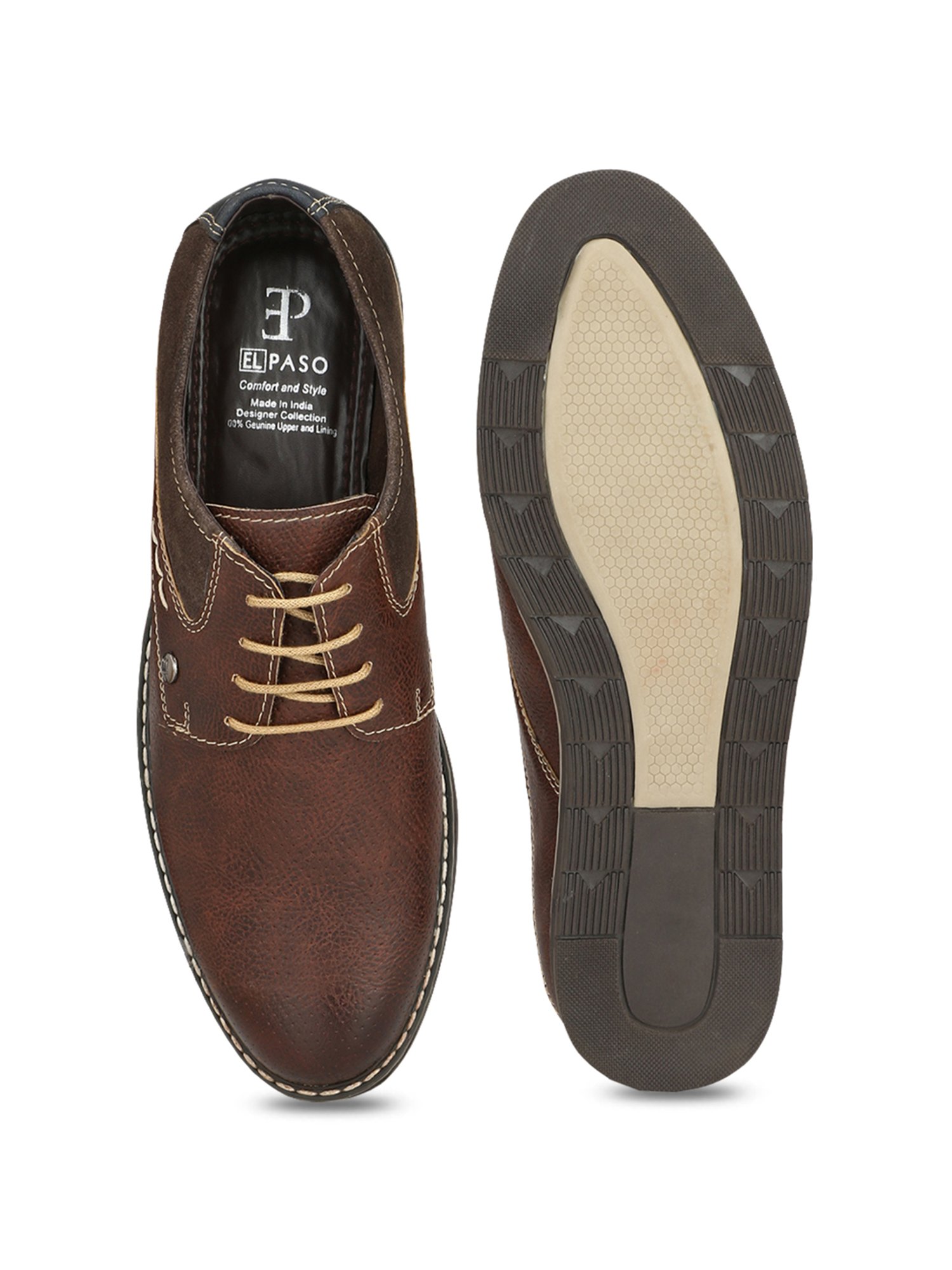 El Paso Brown Derby Shoes