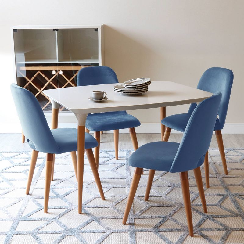 45.47" Homedock Rectangle Dining Table Off White/Cinnamon - Manhattan Comfort