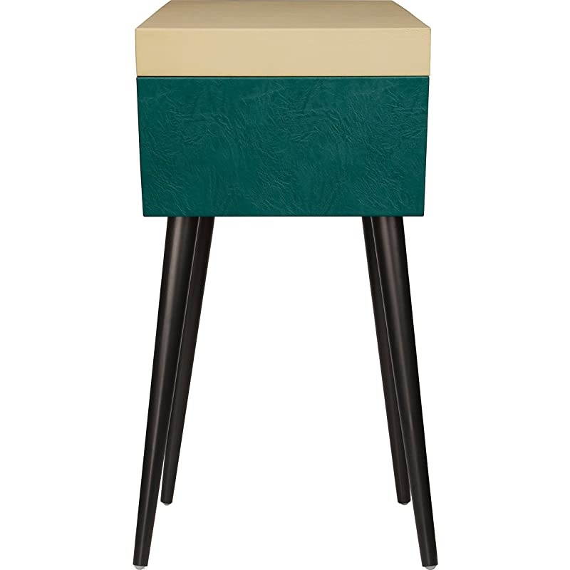 CR6231DGR Sterling Portable Turntable with AuxIn and Bluetooth Green amp Cream