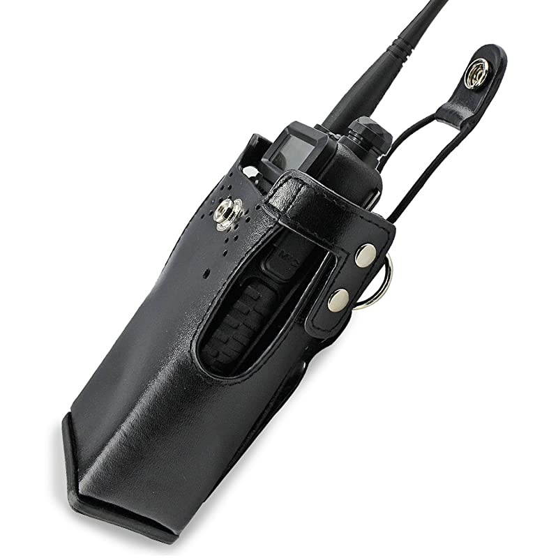 Hard Leather Case Carrying Holder Holster for Motorola Two Way Radio HT750 HT1250 HT1550 GP320 GP340 GP360