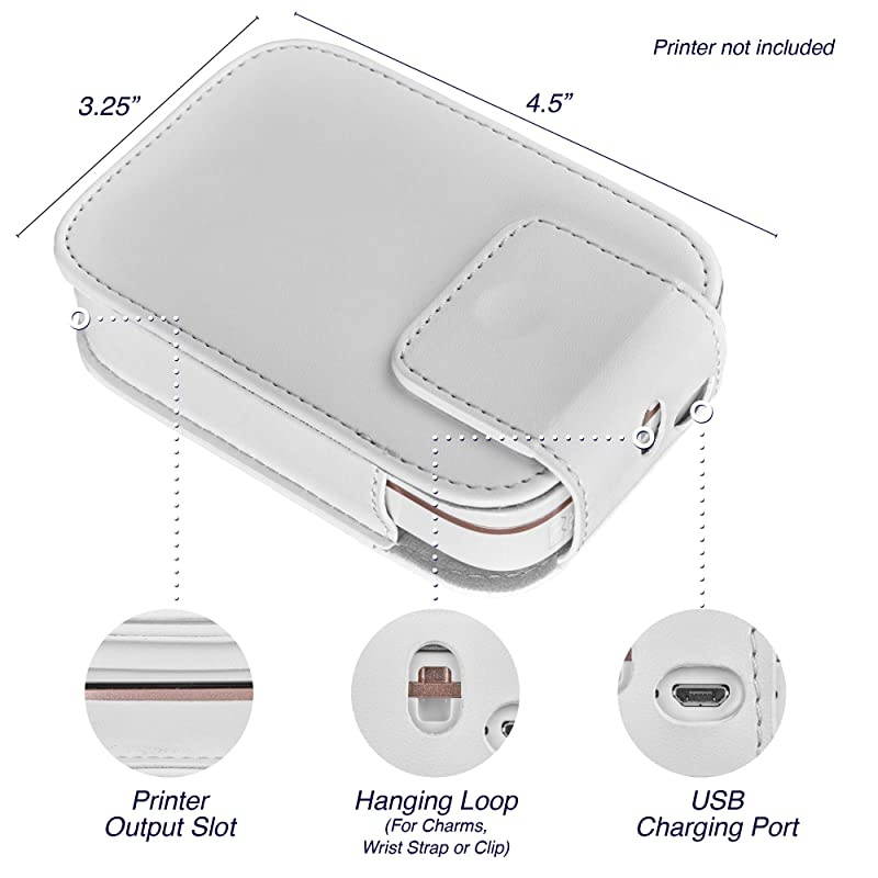 Sprocket 2x3" Premium Zink Sticky Back Photo Paper (3 Twin Packs, 60 Total) + Sprocket Case (White) + 60 Sticker Frames + 5 Plastic Desk Frames + 10 Paper Frames + Album + Micro-Fiber Cloth