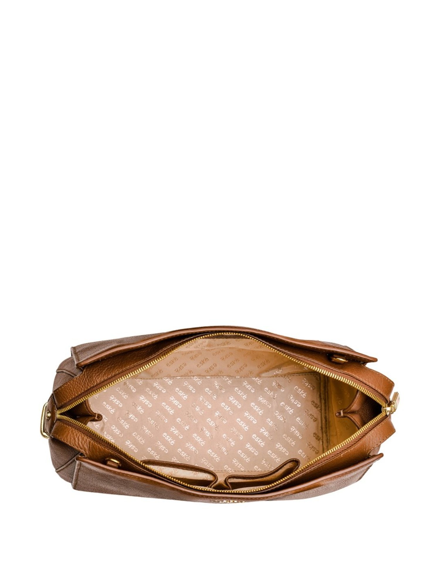Eske Kiara Brown Solid Medium Handbag