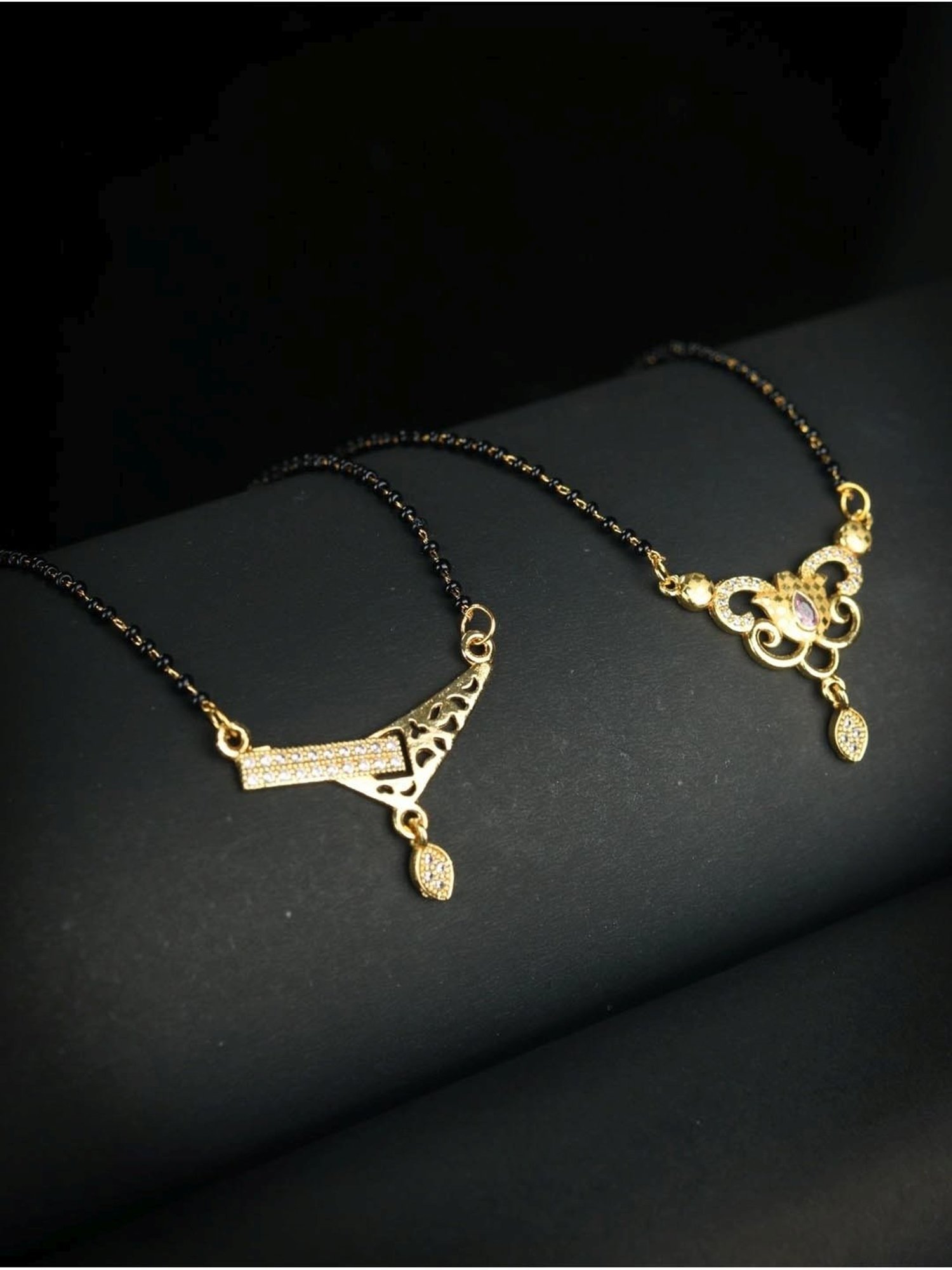 Priyaasi Golden Mangalsutra - Set of 2