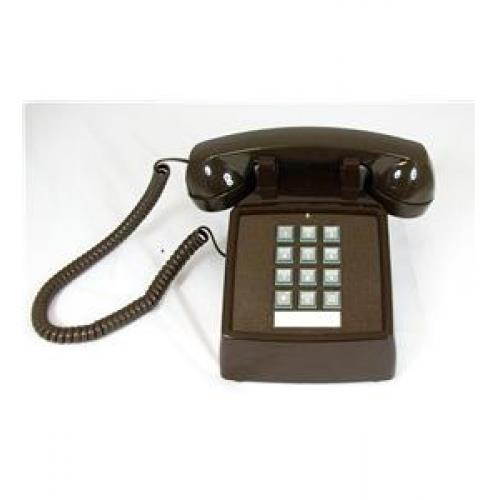 CORTELCO COR#ITT2500VBR 250045-VBA-20M Desk w/ Volume - Brown