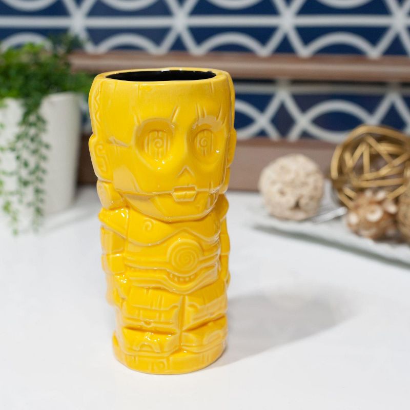 Beeline Creative Geeki Tikis Star Wars C-3PO Mug | Crafted Ceramic | Holds 14 Ounces