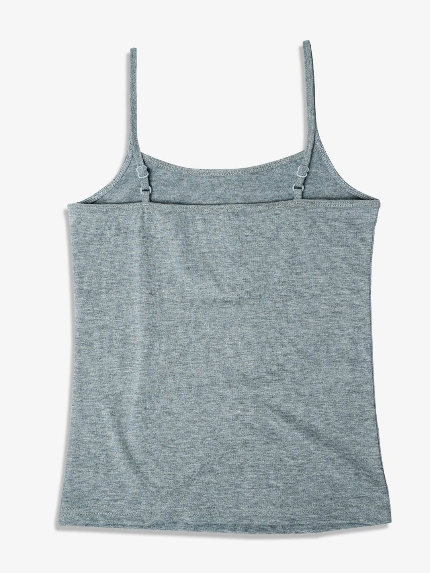 Sillysally Kids Grey Melange Solid Camisole (Pack of 3)