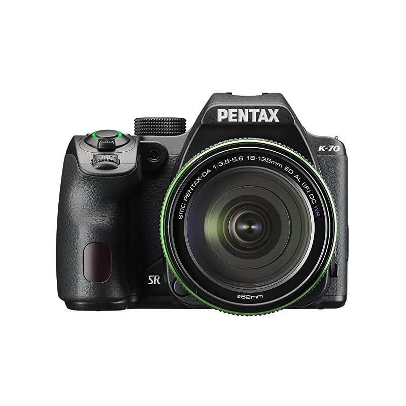 K-70 Weather-Sealed DSLR Camera with 18-135mm Lens (Black)