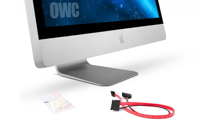 OWC DIY Kit for all Apple 27" iMac 2011 Models for installing an internal SSD. Without tools.Model  OWCDIDIM27SSD11