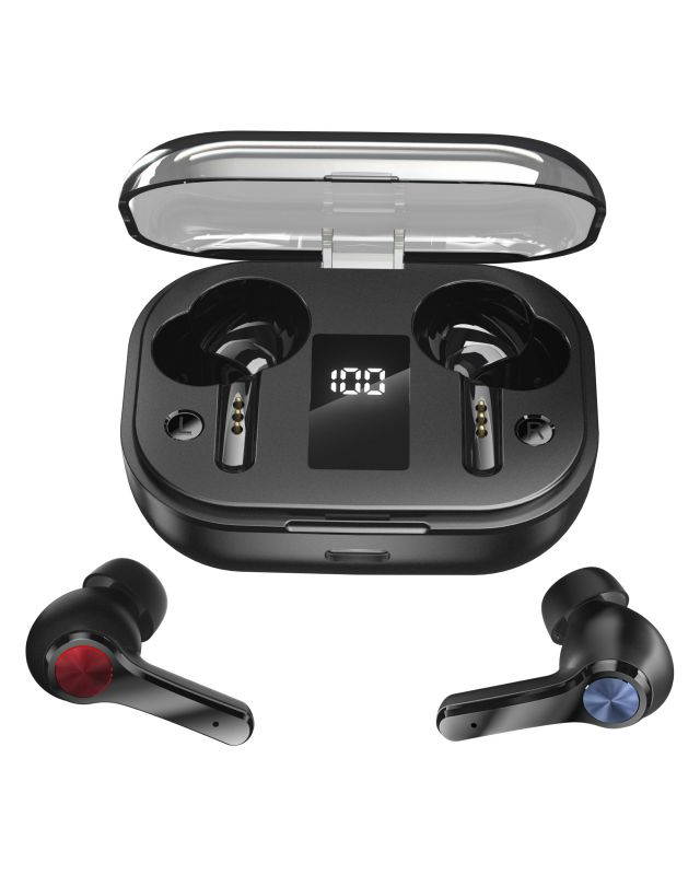Wireless Earbuds, Nurbenn TWS Bluetooth 5.0 Headphones True Wireless Ear Buds IPX7 Waterproof Dual Built-in Mic Earphones with 4000mAh Charging Case for 120H Extended Playtime