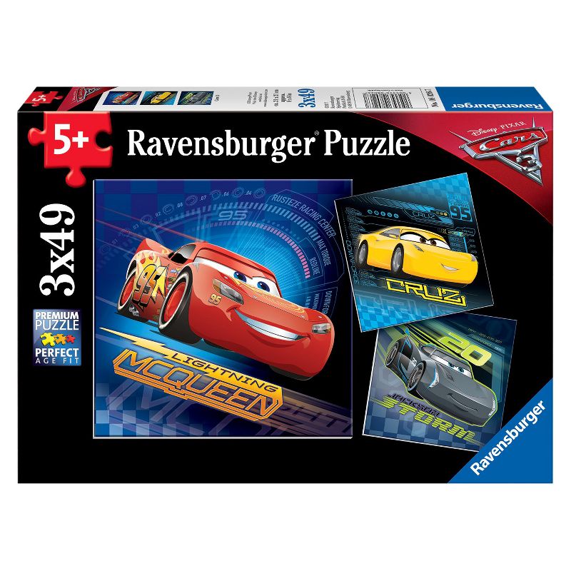 Ravensburger Disney Cars 3: Lighting And Friends Puzzle Set - 3pk
