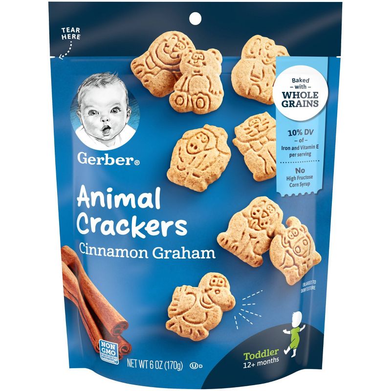 Gerber Cinnamon Graham Animal Crackers - 6oz