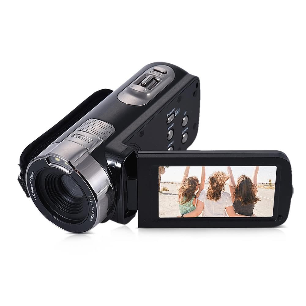 LCD Screen Full HD 1080P 15FPS 24MP 16X Digital Zoom Anti-shake Digital Video DV Camera Camcorder