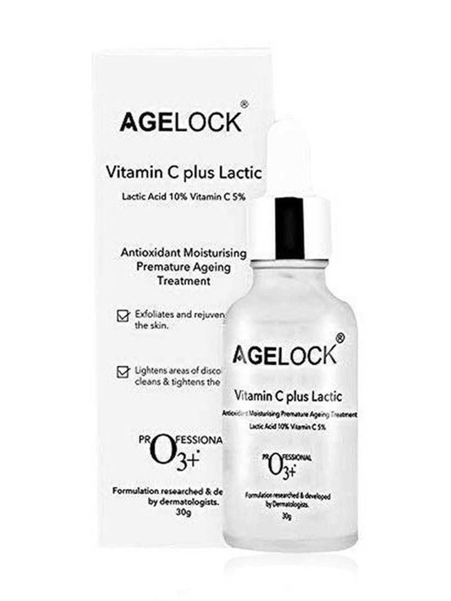 O3+ Age Lock Vitamin C Plus Lactic Acid Serum - 30 ml