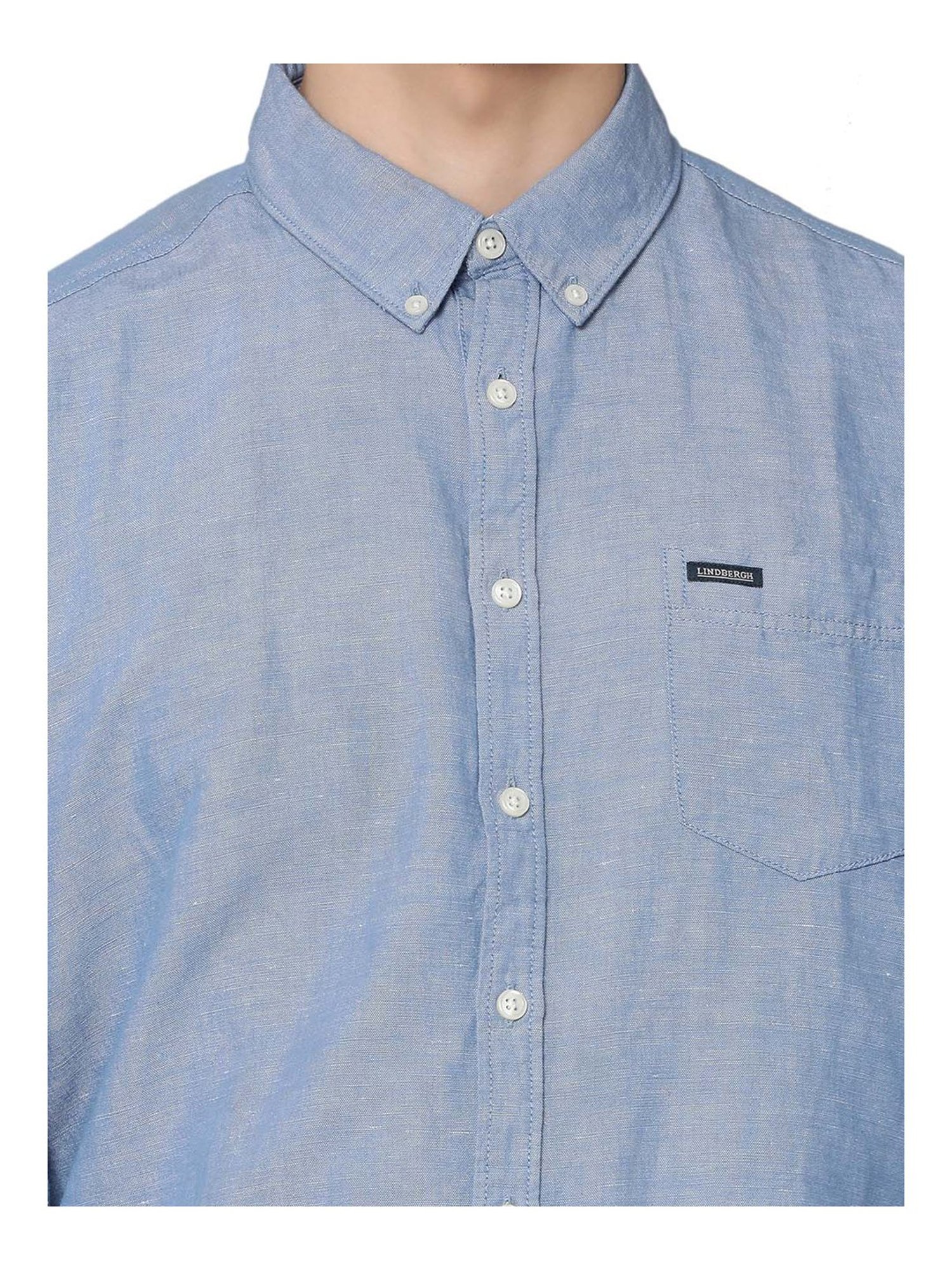 Lindbergh Blue Slim Fit Shirt