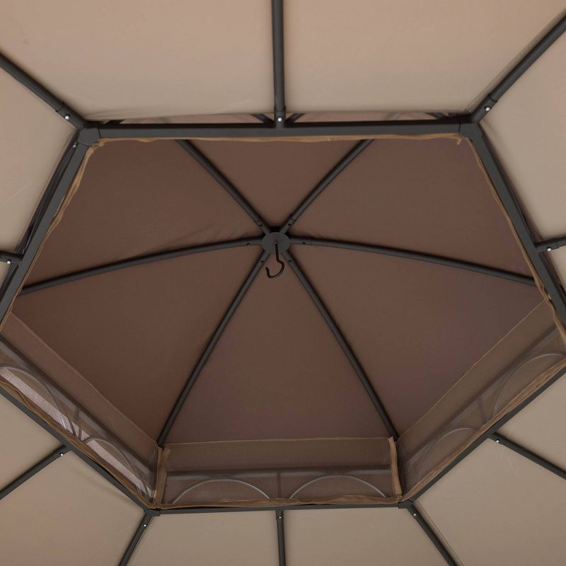 8.5' Elysium Attached Louvered Pergola - Vita