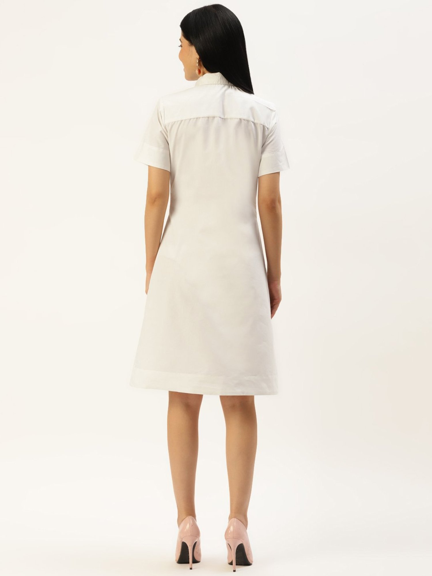BRINNS Off White Shirt Dress