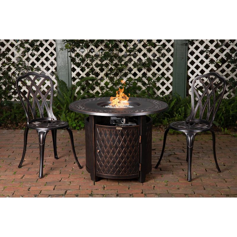 Wagner Aluminum Round LPG Fire Pit - Fire Sense